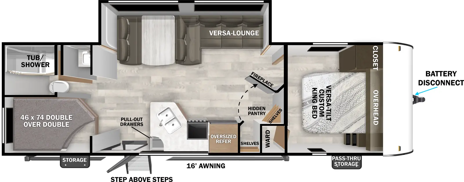 Cruise Lite 26ICE Floorplan